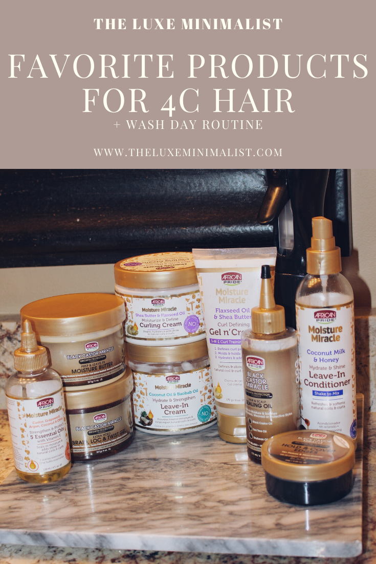 4c hair products routine