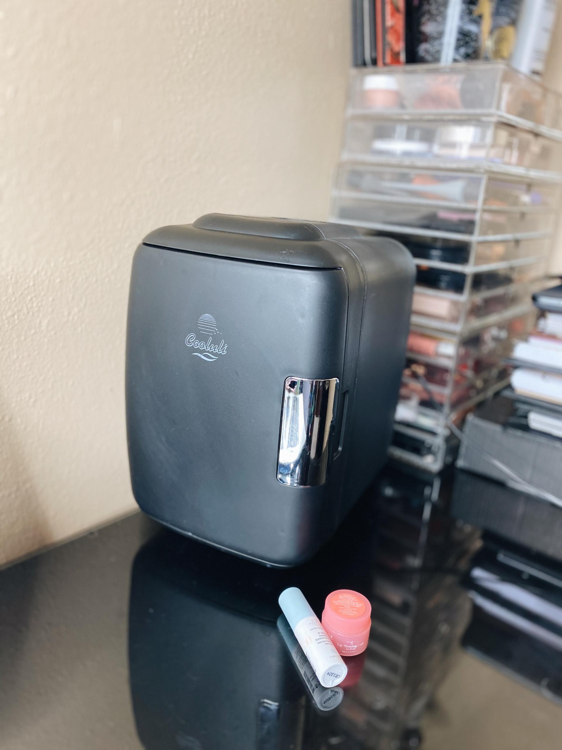 How I Set Up My Skincare Cooluli Mini Fridge The Luxe Minimalist