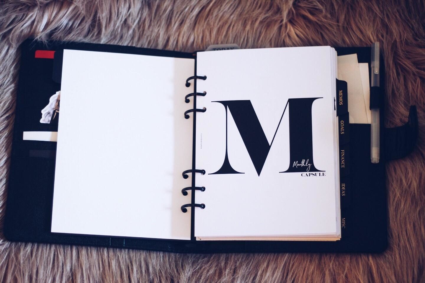 Cloth & Paper Agenda How to Stay Organized